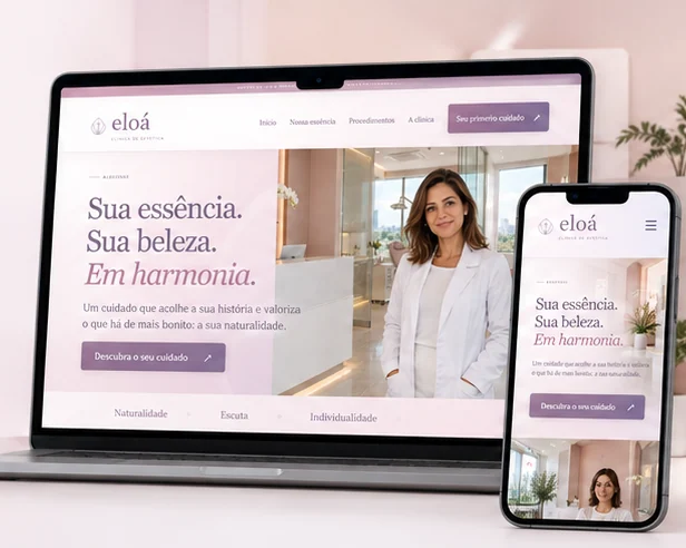 Prévia de projeto conceitual Clínica Eloá